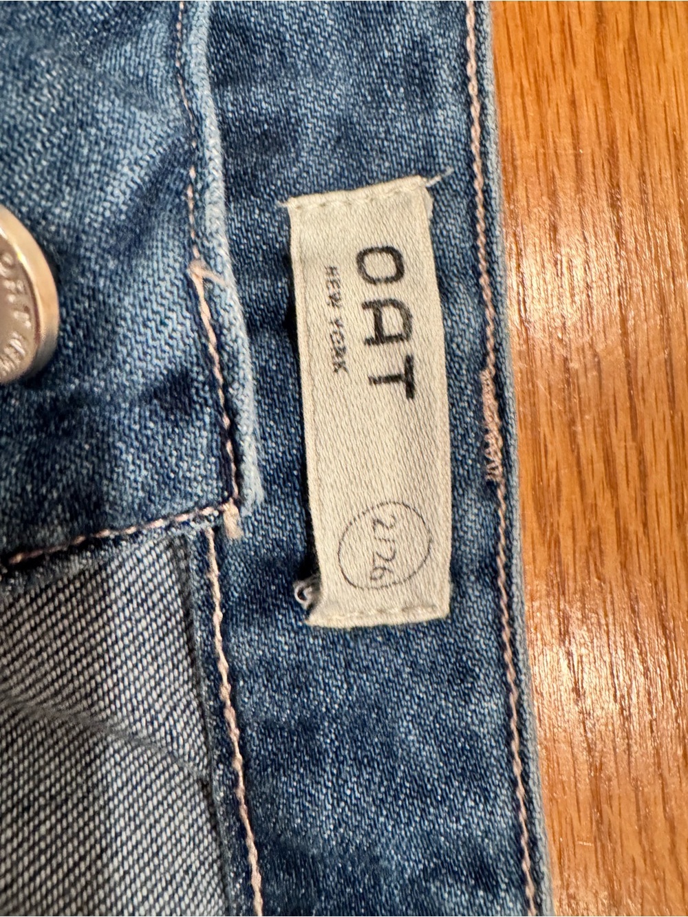 Oat New York Wide-Leg Jeans in Blue Wash - Picture 4 of 5